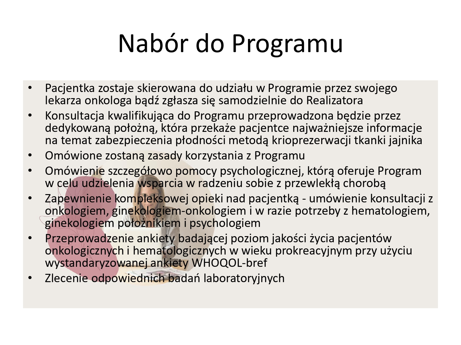 Program polityki zdrowotnej w zakresie zachowania płodności prezentacja page 0008